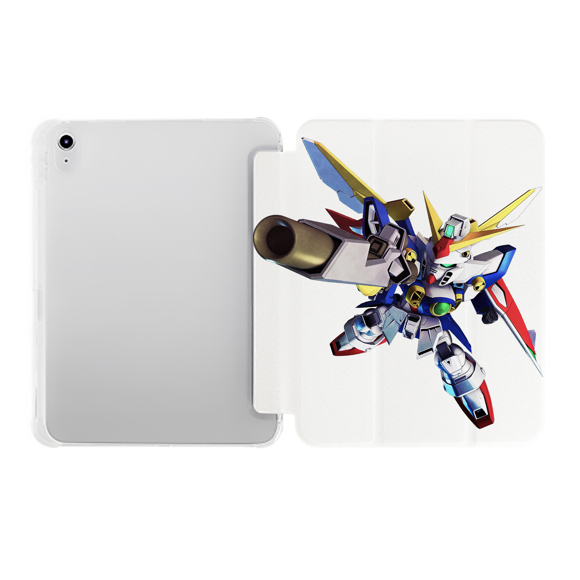 （画像用） 機動戦士ガンダム Mobile Suit Gundam IPad ケース ペン収納付き 三つ折りスタンド PUレザー×シリコン 対応機種9.5/10.5/10.9インチ